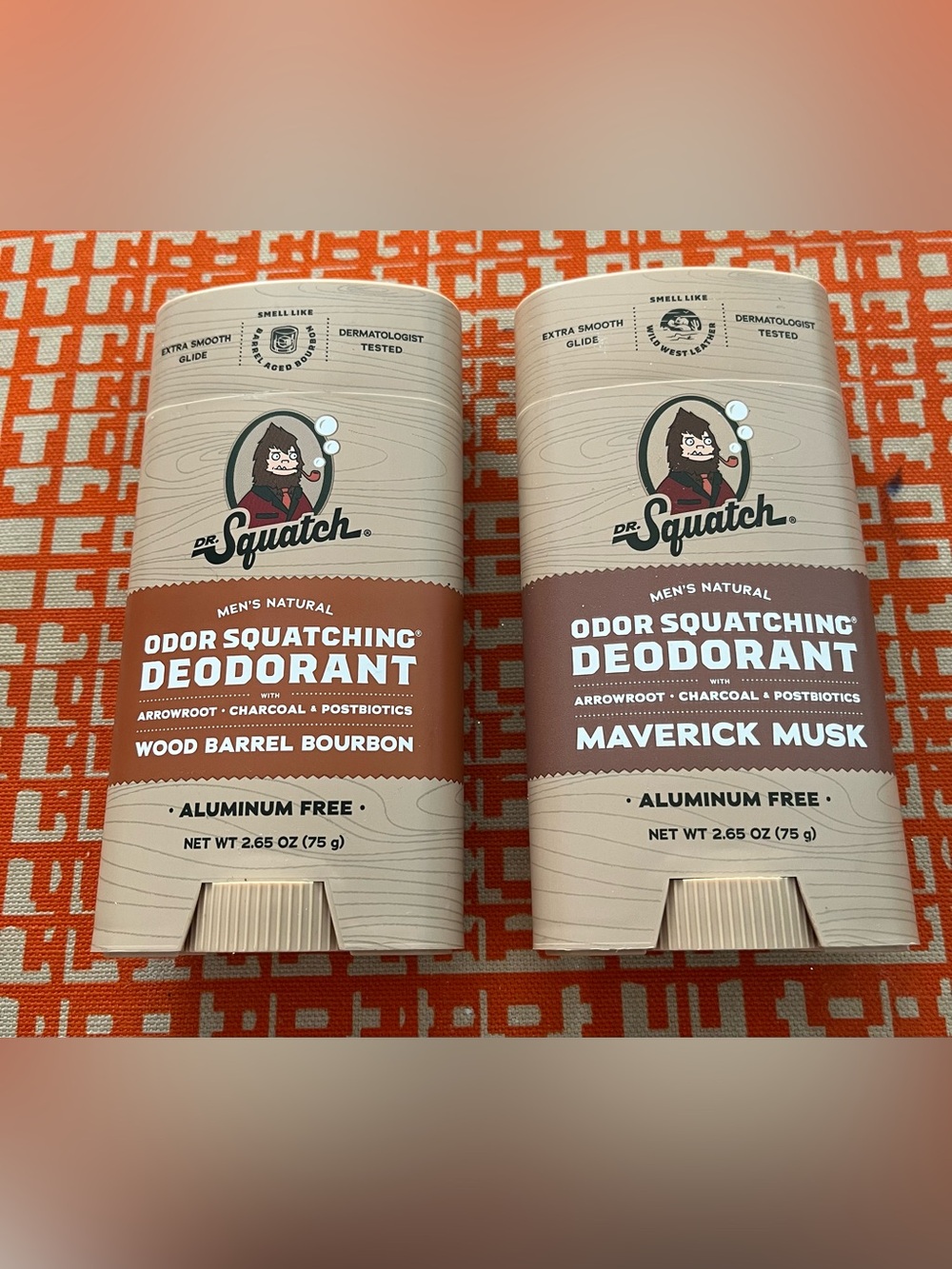 Men's Natural Odor Squatching Deodorant - Brown (Barrel Bourbon)
